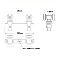 55-020-0 MODULAR SOLUTIONS DOOR PART TROLLEY